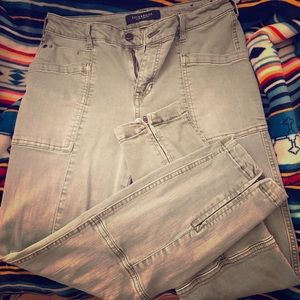 Liverpool Khaki Motorcycle Style pants